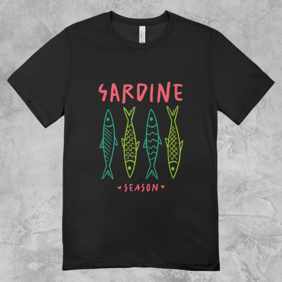 Kaos Pria Wanita Distro Sardine Season | Cotton Combed 24s DTF | Kaos Streetwear Unisex Adem Tebal